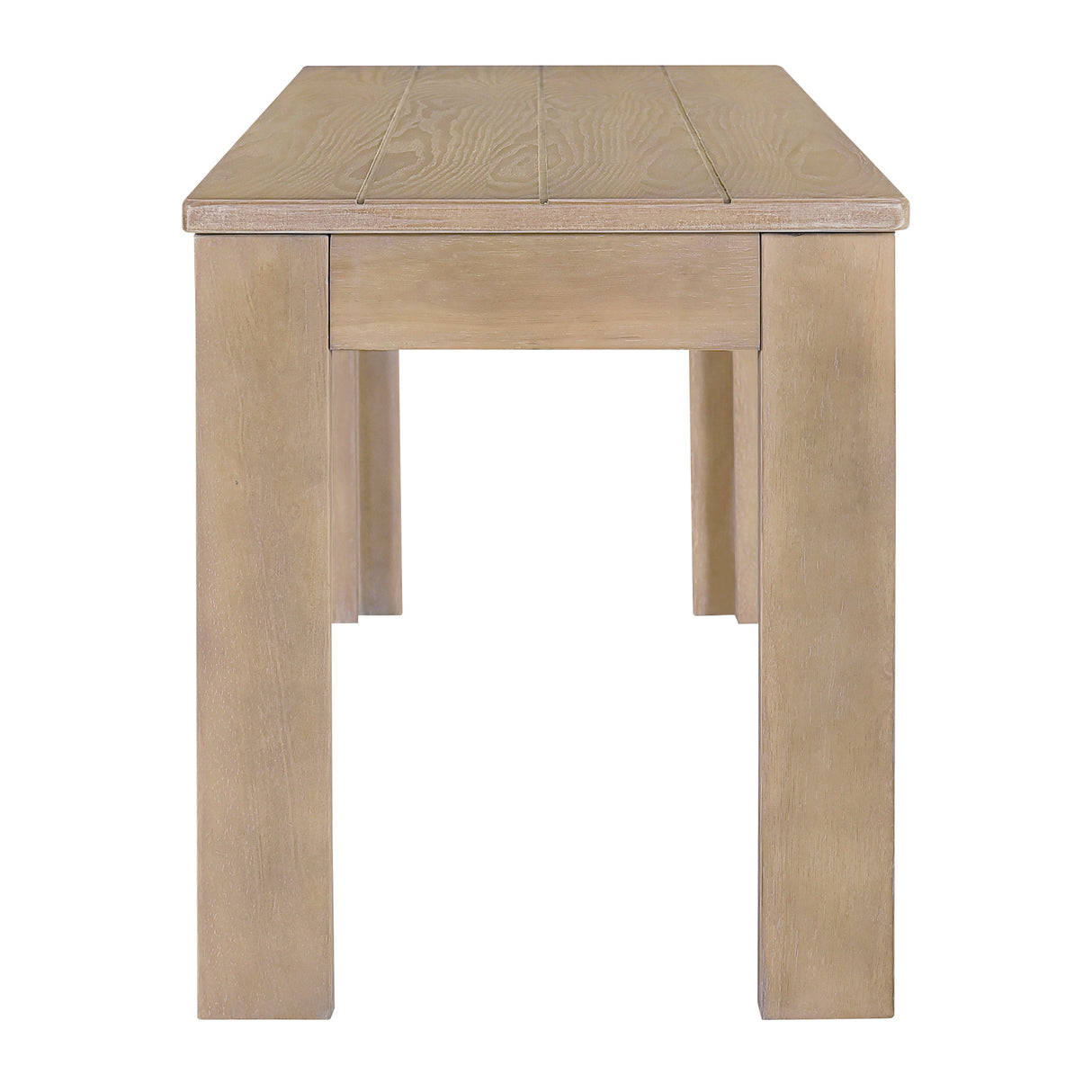 TREXM 3-piece retro dining table, rectangular stand table, and 2 4-person wooden stools (made of natural wood) - V.I.P Digital Presence