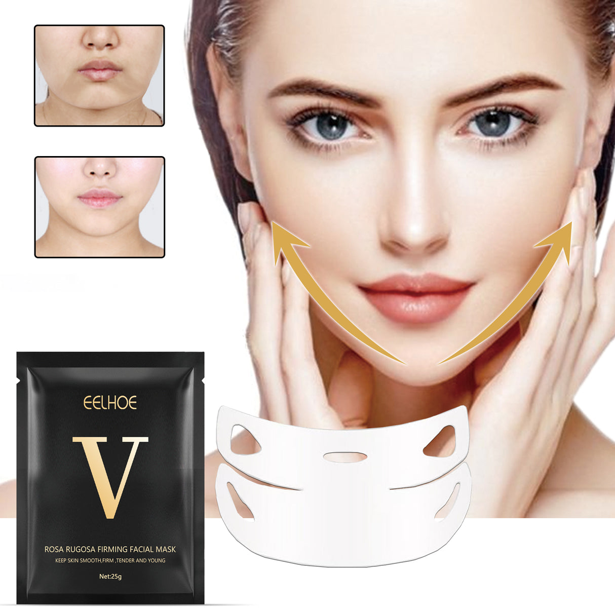 V-shaped Face Lifting Facial Mask, Tightens And Lifts Facial Skin Shapes Facial Mask - V.I.P Digital Presence