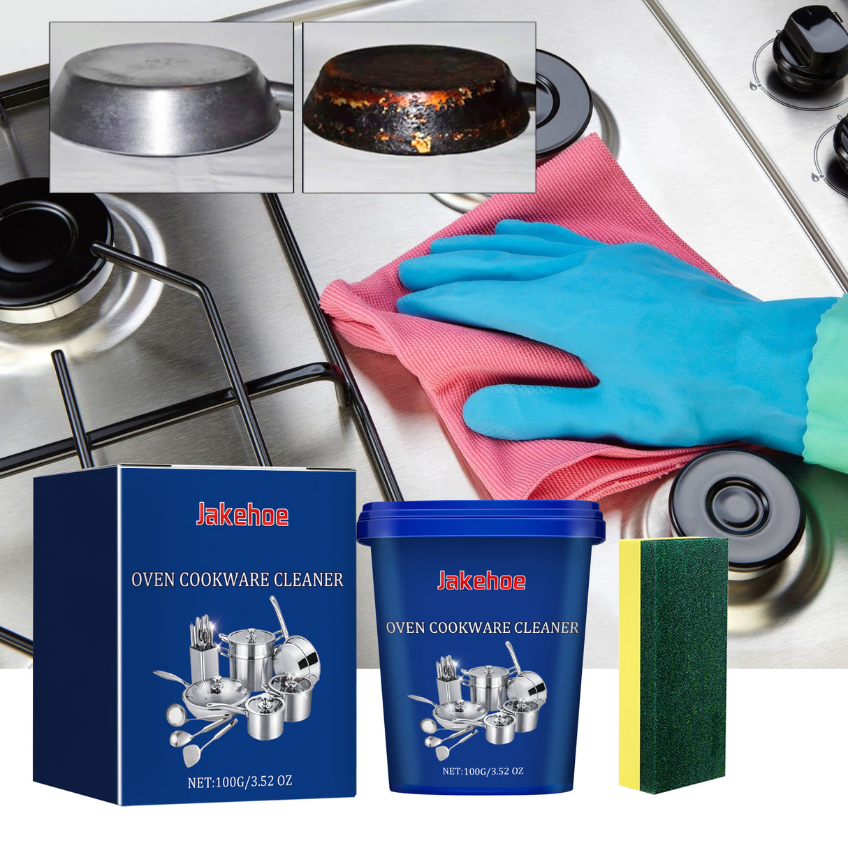 Oven Cookware Cleaner, Kitchen Stove Hood Wall Oil Cleaning To Remove The Bottom Of The Pan Black Dirt Cleaner - V.I.P Digital Presence