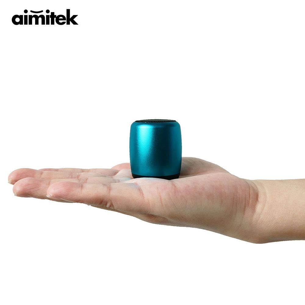 BM3 TWS Metal Super Mini Wireless Bluetooth Speaker Portable Small Pocket Size with Selfie Remote Control Microphone Lanyard - V.I.P Digital Presence