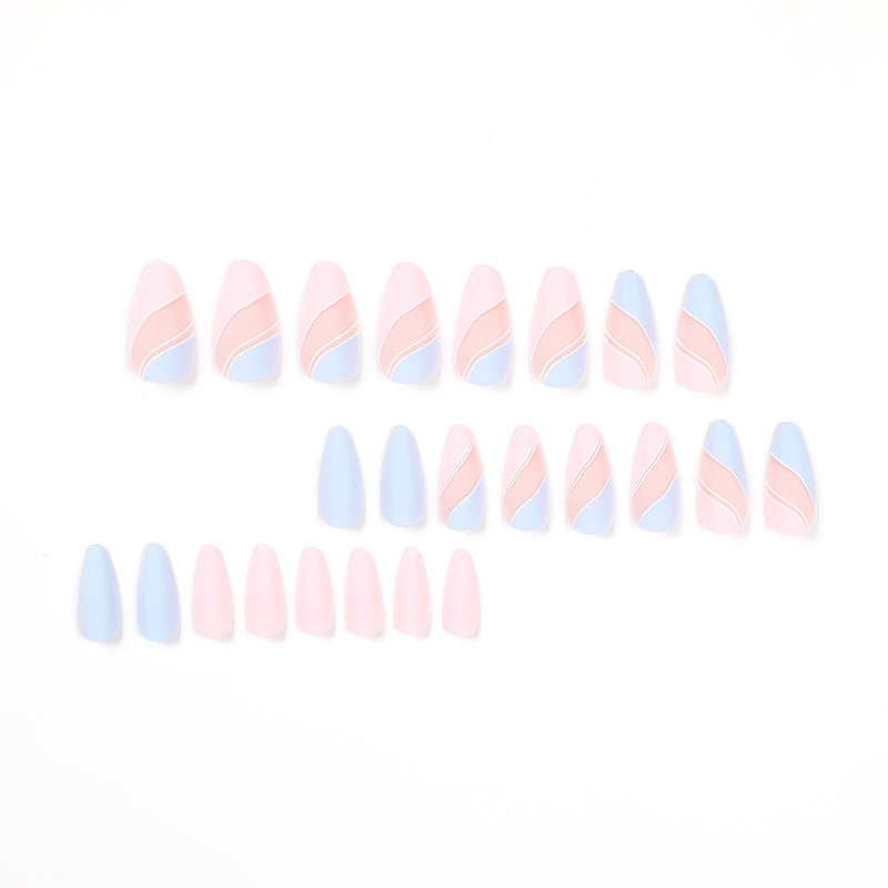 Finished manicure patches, wearable nails, drop-shaped manicure patches, contrasting color combinations - V.I.P Digital Presence