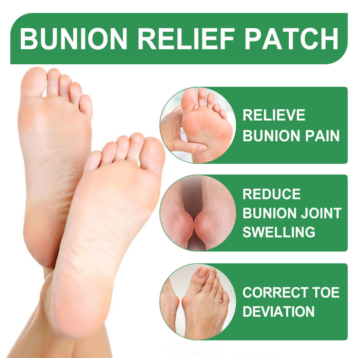 Bunion Relief Patch Corrects Thumb And Foot Joint Valgus And Relieves Swelling And Pain Foot Care Patch