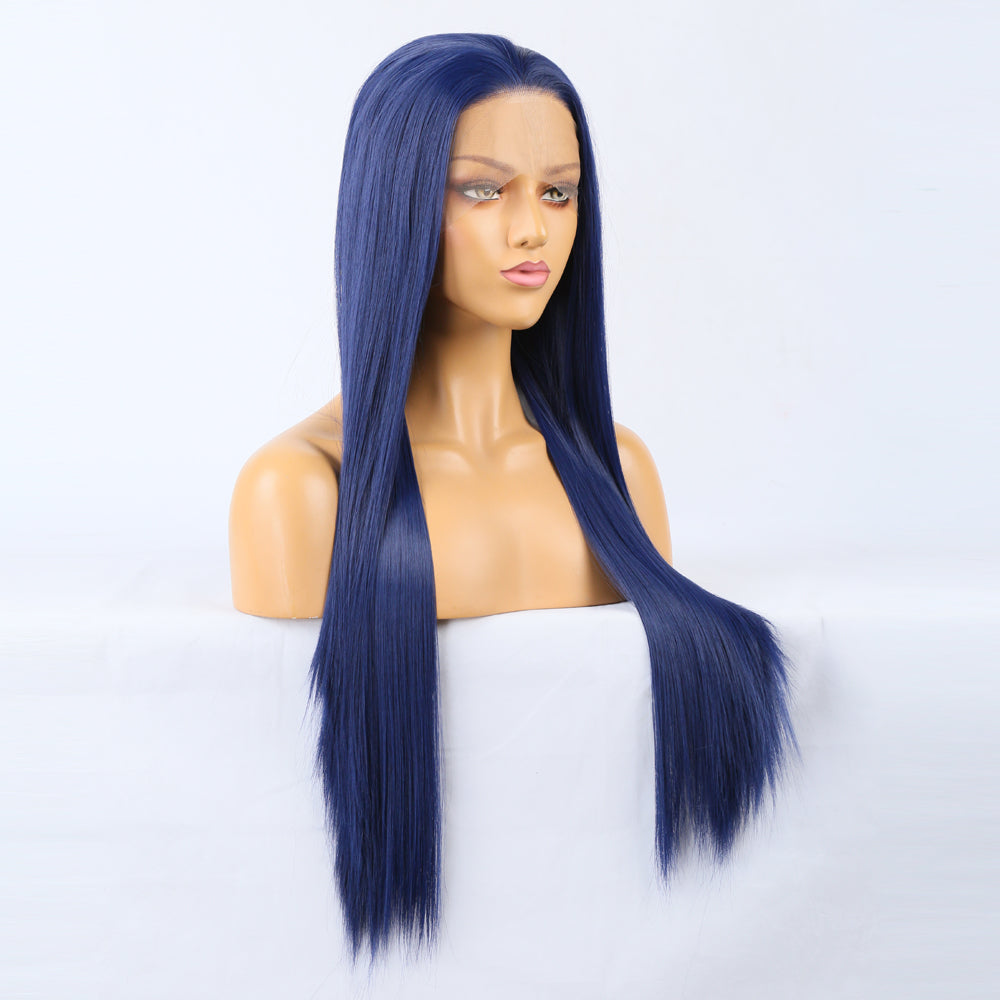 Straight Lace Front Wig Bone Straight Human Hair Wig Transparent Lace Frontal Wig Glueless Lace Front Human Hair Wigs - V.I.P Digital Presence