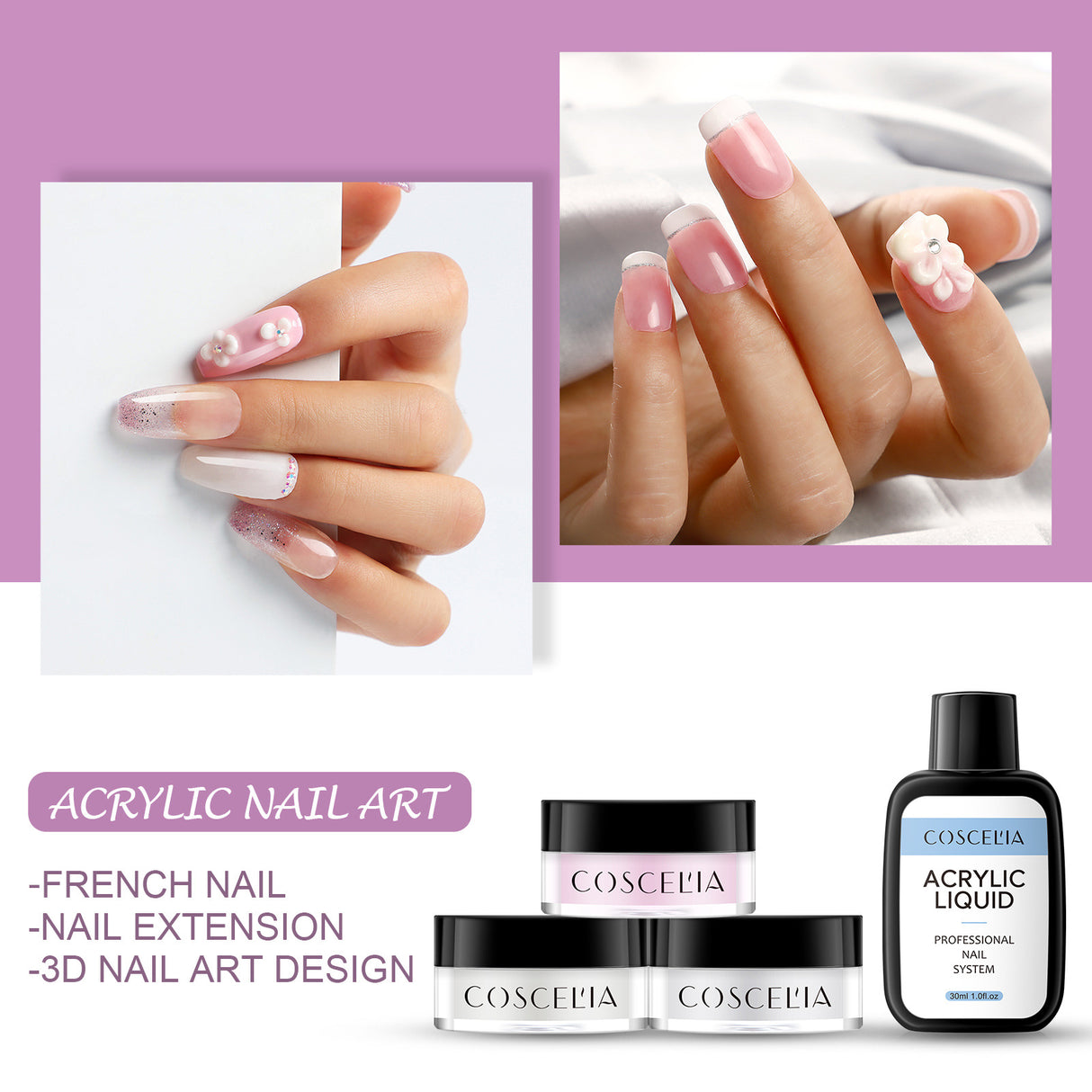 COSCELIA New 9 Color Crystal Color Powder 30Ml Crystal Liquid Manicure Tool Full Set Of Beginners - V.I.P Digital Presence