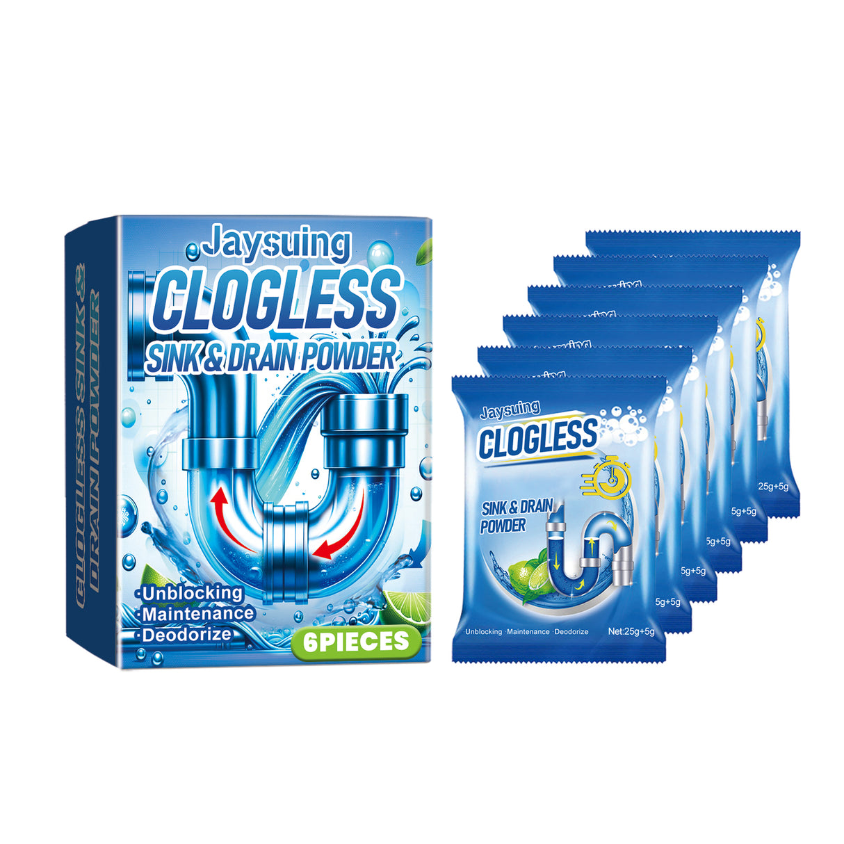 Pipeline Dredging Cleaning Powder To Dissolve And Dredging Sewage And Drain Grease Blocking Deodorant Powder - V.I.P Digital Presence