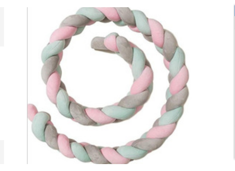 100cmBaby Bumper Bed Braid Knot Pillow Cushion Bumper for Infant Kids Crib Protector Cot Bumper Room Decor Anti-collision Bumper - V.I.P Digital Presence