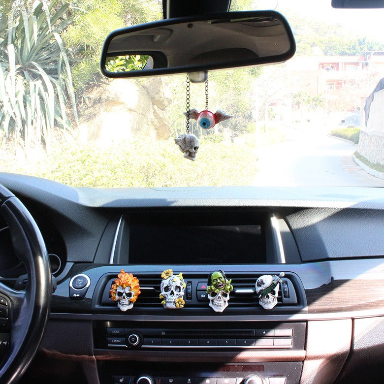 Creative resin for hanging accessories on the eye skeleton car - V.I.P Digital Presence