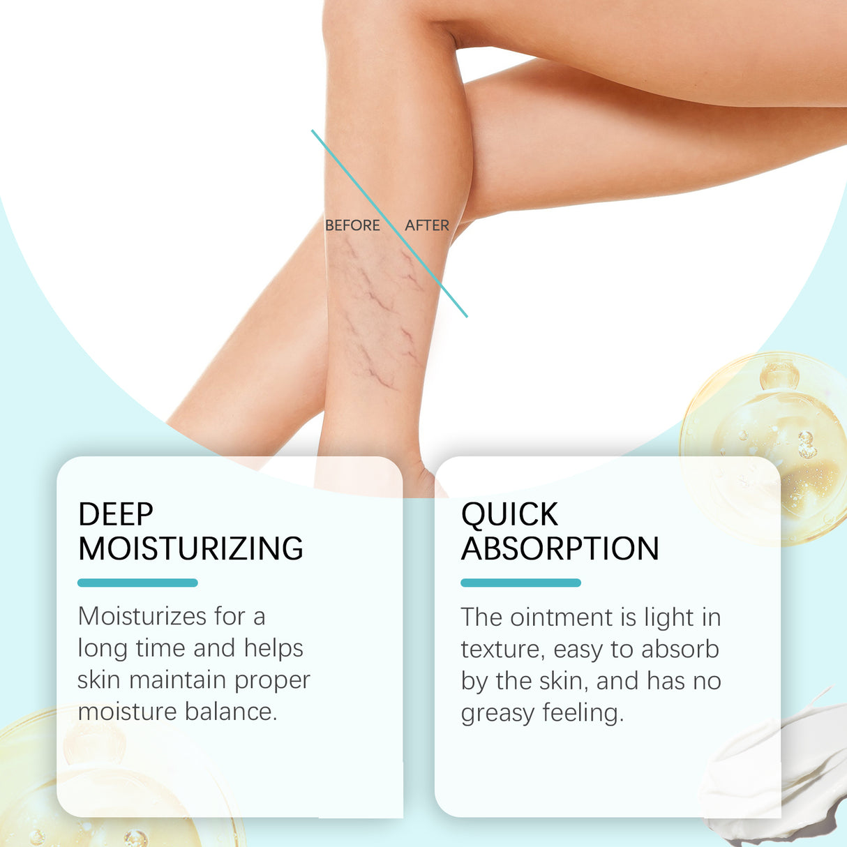 Leg Care Cream Mild Ingredients To Soothe Leg Discomfort Daily Moisturizing Massage Care Cream - V.I.P Digital Presence