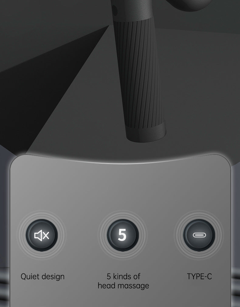 900-turn fascial gun USB charging massage angle rotatable full body muscle massage machine gun - V.I.P Digital Presence