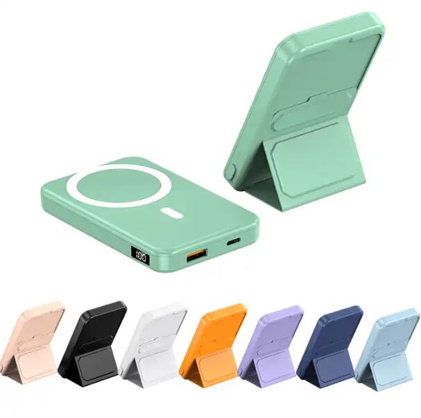 Estación de energía inalámbrica portátil de 10000 mAh y 22,5 W con logotipo personalizado, soporte de carga rápida, banco de energía magnético
