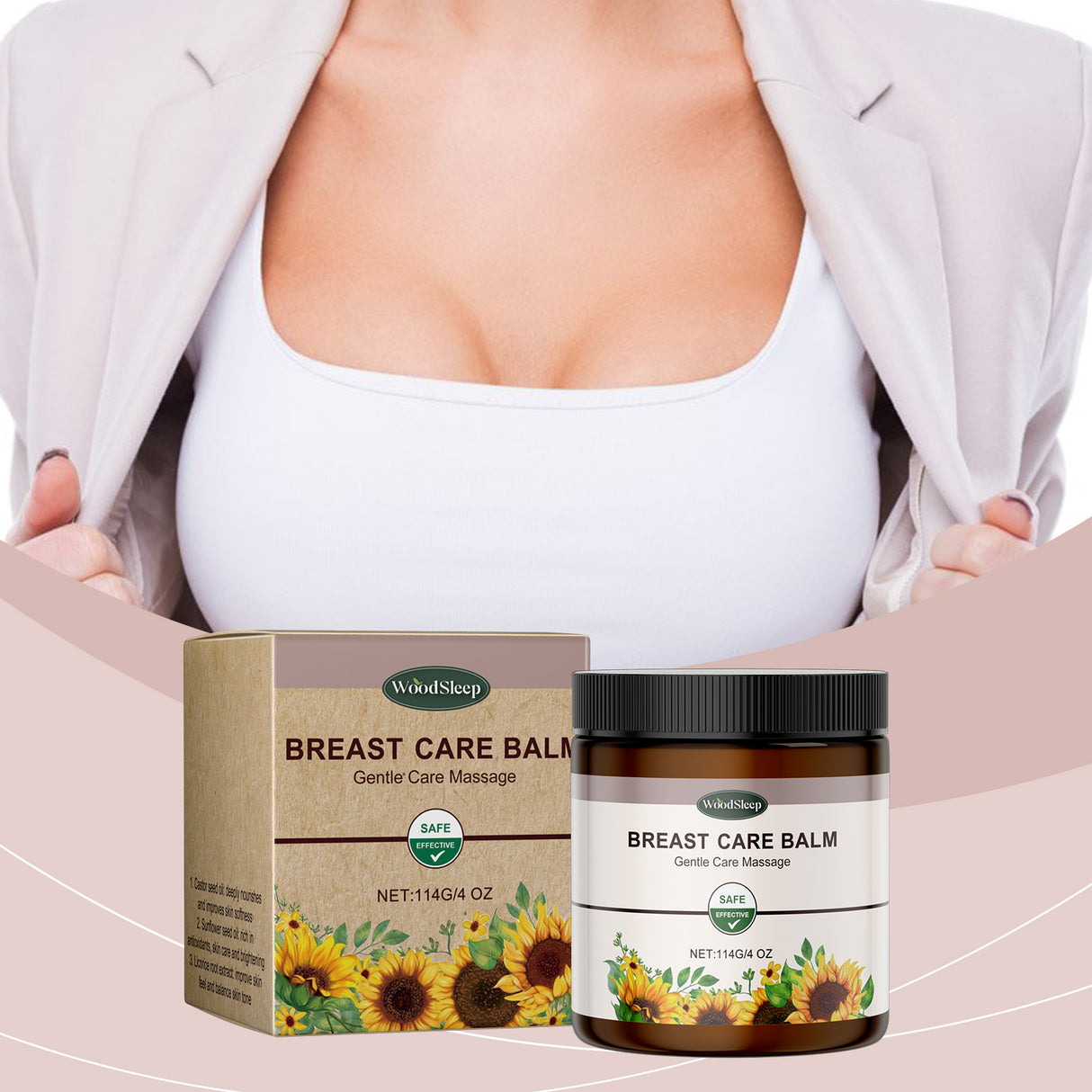 Herbal Chest Care Cream Mild Ingredients Daily Moisturizing And Repairing Chest Skin Care Cream