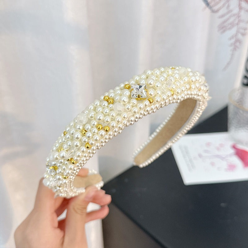 Baroque headband handmade pearl versatile - V.I.P Digital Presence