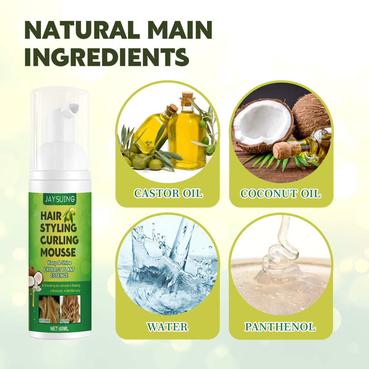 Fluffy Curl Styling Mousse, Anti-Frizz Curl Moisturizing Treatment Foam Styling Mousse - V.I.P Digital Presence