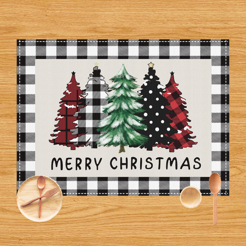 New Christmas dining mat table decoration anti fouling and heat-insulating Western style mat - V.I.P Digital Presence