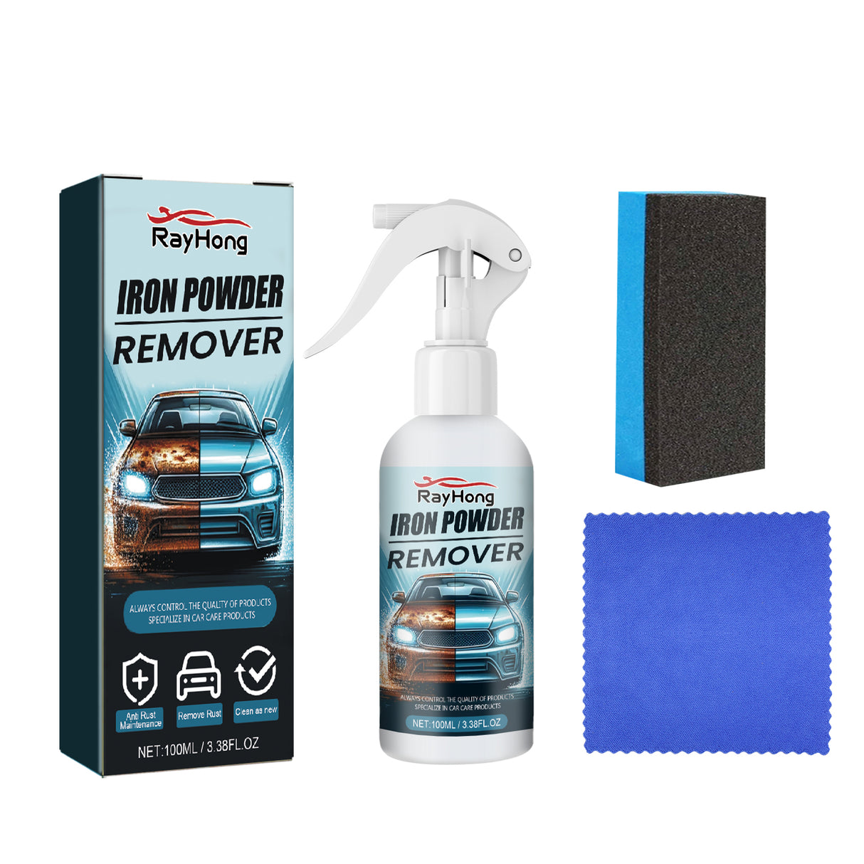 Iron Powder Remover, Car paint tire rust cleaning agent decontamination rust removal renovation - V.I.P Digital Presence