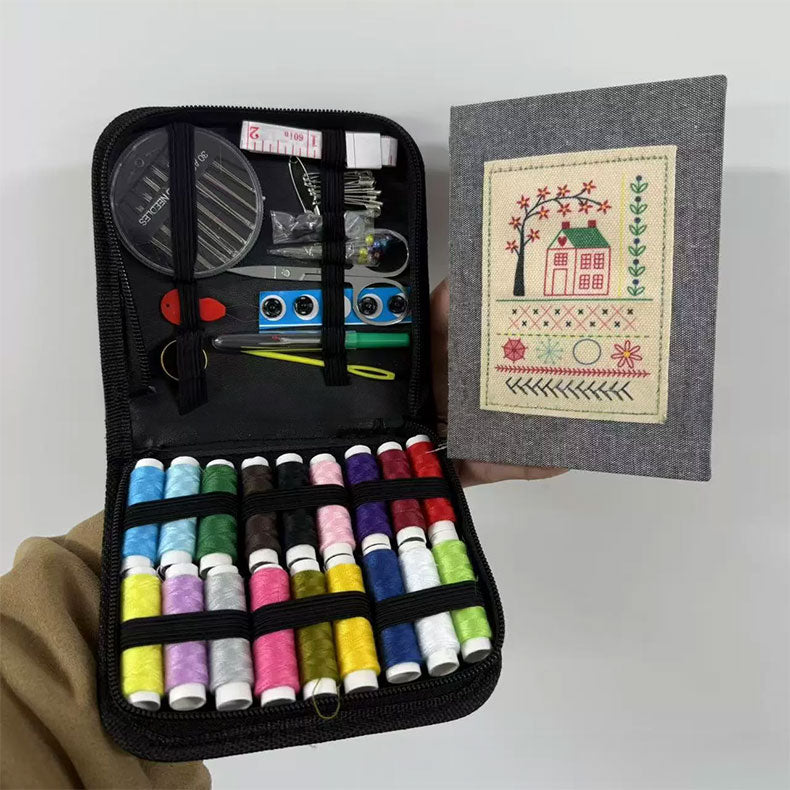 DIY Imitation Linen Sewing Book with Embroidery. Personalize, Improve Skills. Portable - V.I.P Digital Presence