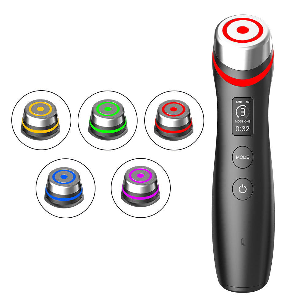 Microcurrent vibration massager red blue light water light pore beauty device - V.I.P Digital Presence