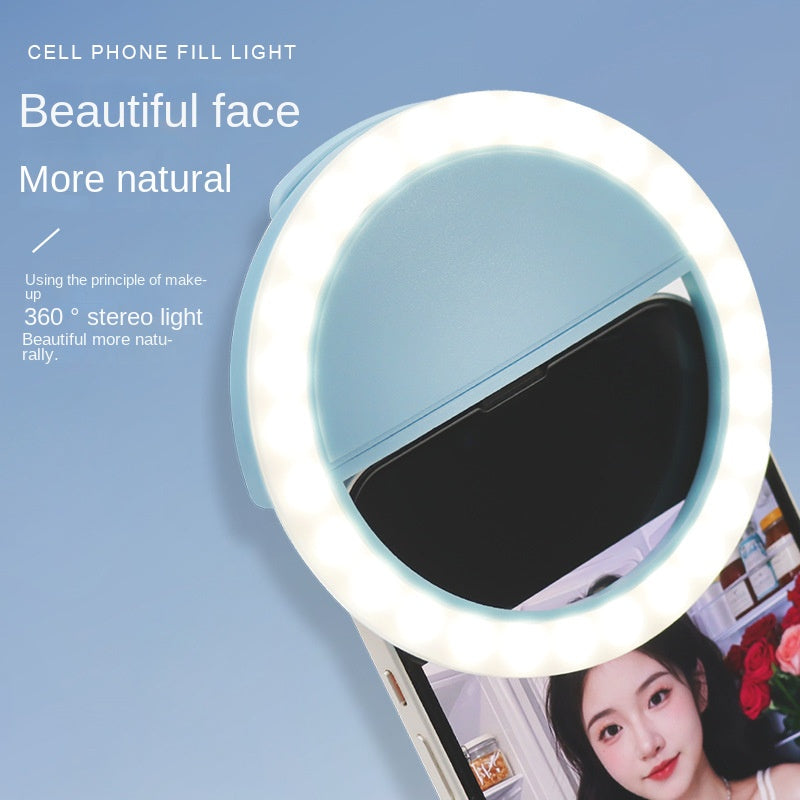RK-12 Mobile Phone Fill Light Wholesale Live Beauty Selfie Lighting Round Flash Charging LED Fill Light - V.I.P Digital Presence