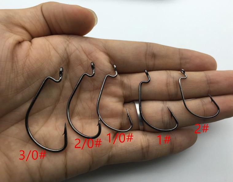 Rompin 100pcs/box High carbon Steel Fishing Hooks Crank Lead Sharp worm 2# 1# 1/0# 2/0# 3/0# mix size - V.I.P Digital Presence