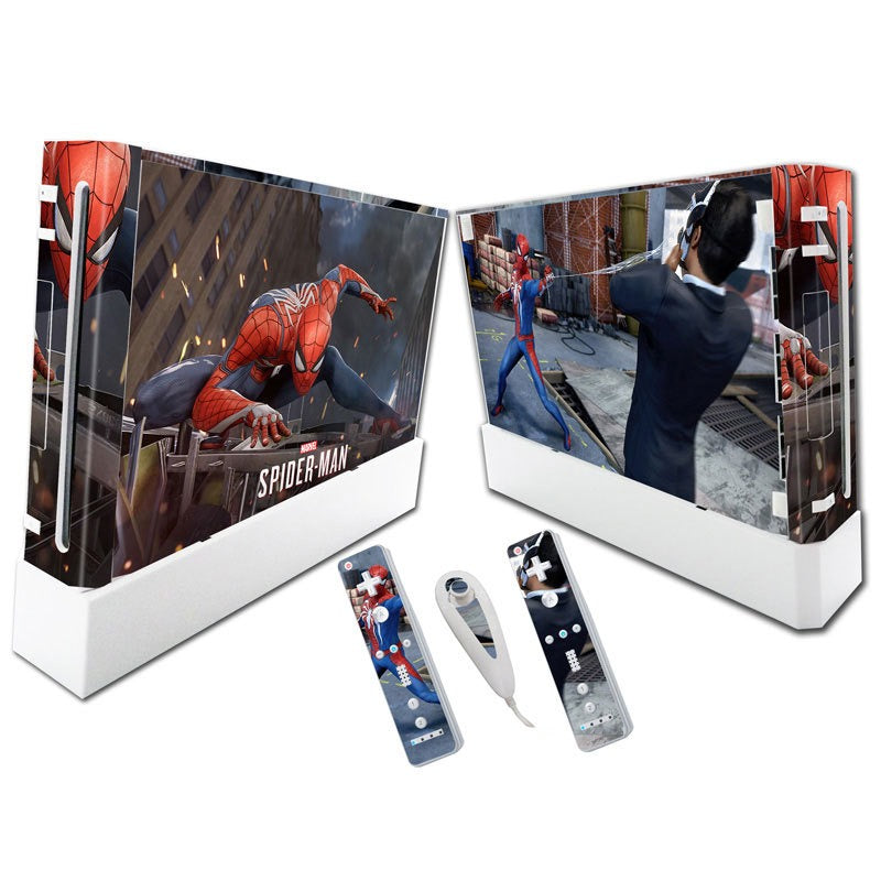 Suitable for WII stickers wii console cartoon protective film Spider-Man Fortress Night multiple styles without leaving glue - V.I.P Digital Presence