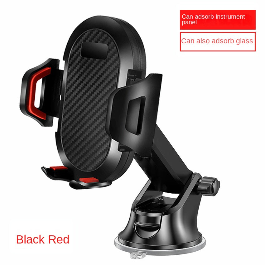 Long Rod Automatic Lock Car Phone Holder Telescopic Suction Cup Mount for Car Air Vent Lazy Live Streaming - V.I.P Digital Presence