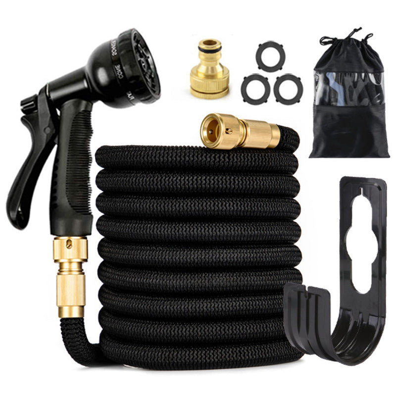 100 - ft Expandable Garden Hose with Nozzle. Light, Durable & Kink - Free for Car Wash & Outdoor Watering - V.I.P Digital Presence