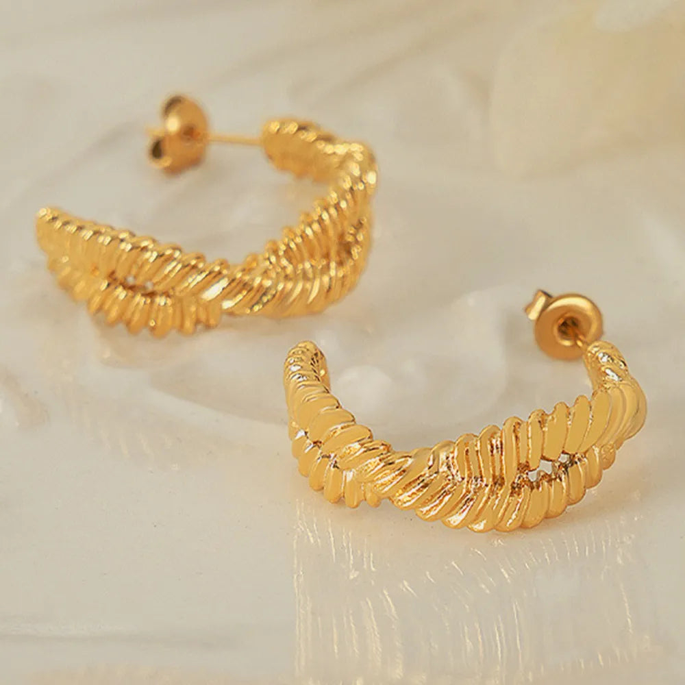 Titanium Steel Geometric Stud Earrings - V.I.P Digital Presence