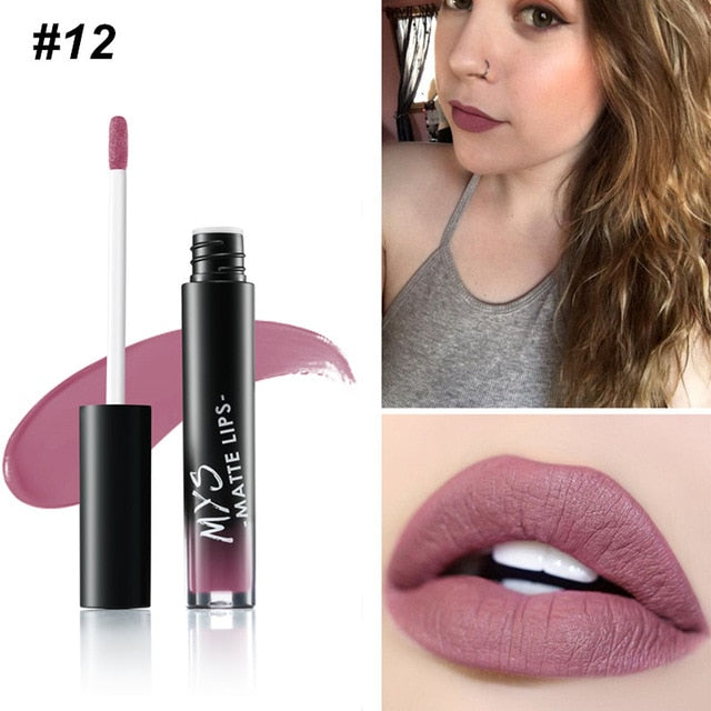 MYS Brand Makeup Matte Liquid Lipstick Tint Waterproof Make Up Long Lasting Lip Stick Nude Lip Gloss Cosmetics Batom - V.I.P Digital Presence
