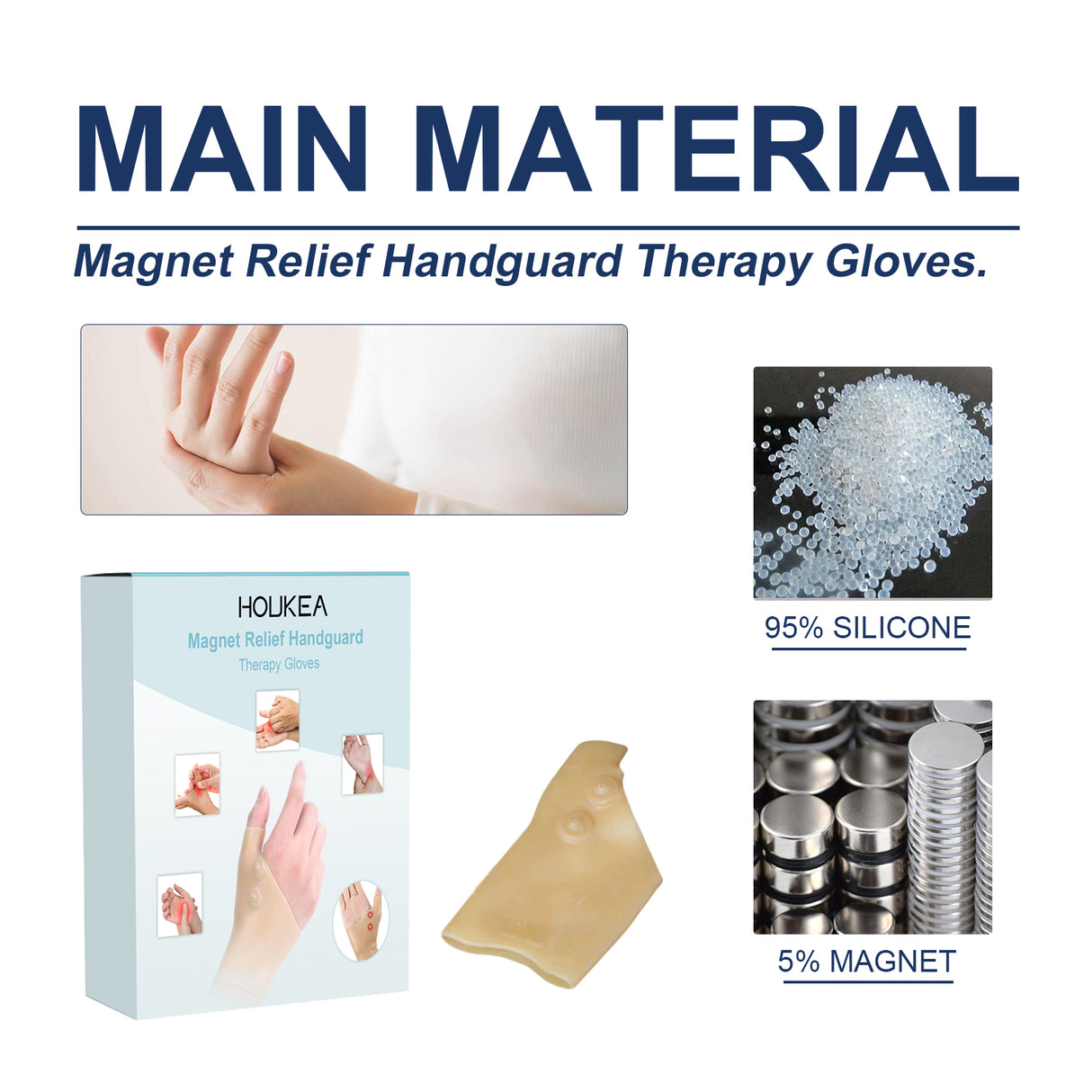 Magnet Relief Handguard Therapy Gloves, Relieve Wrist Pain And Discomfort Indoor Exercise Joint Care Gloves - V.I.P Digital Presence