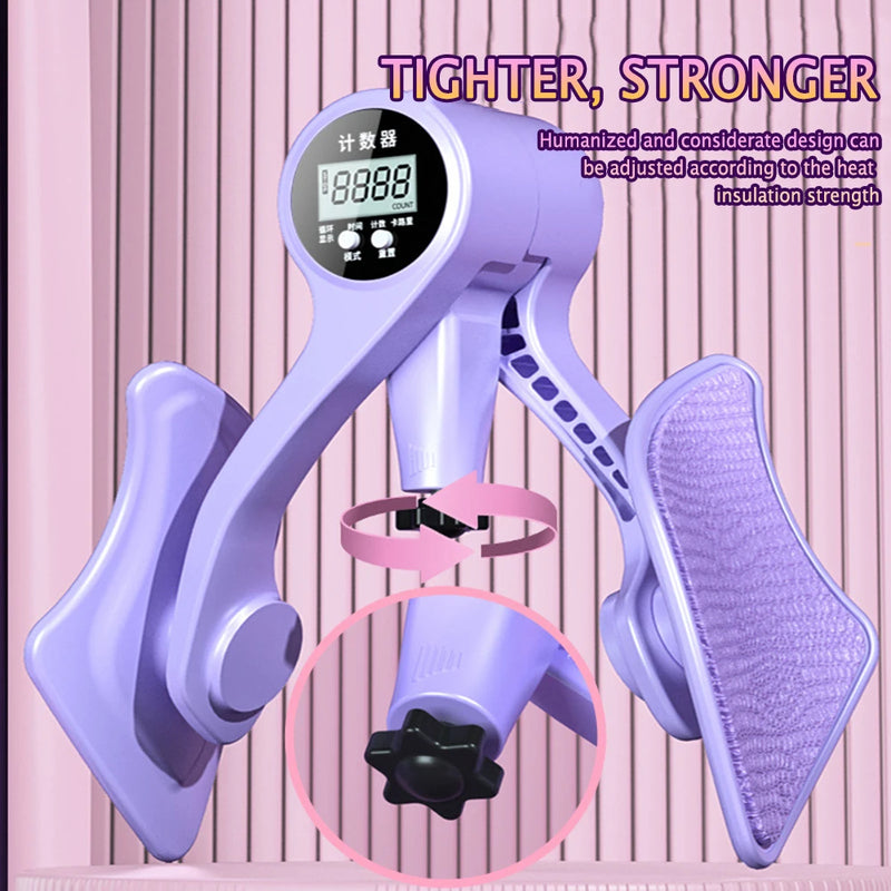 Digital Counter Hip Trainer Leg Trainers Pelvic Floor Muscle Strength Adjustable Leg Exerciser Inner Thigh Fitness Equipment - V.I.P Digital Presence