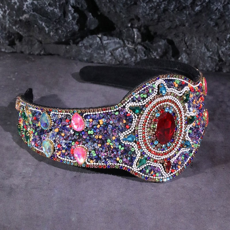 Baroque Palace Style Heavy Industries Full Diamond Hair Hoops Female - V.I.P Digital Presence