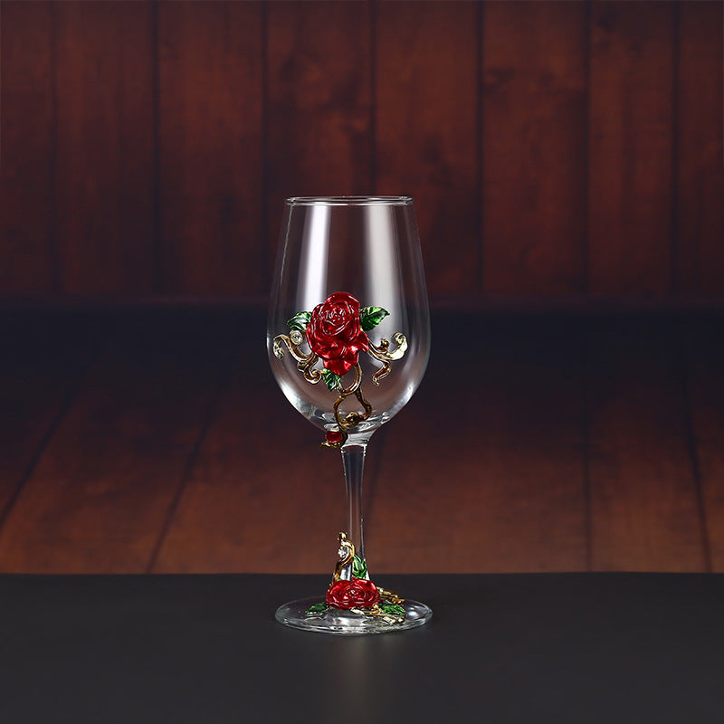 Household enamel crystal glass red wine glass goblet decanter - V.I.P Digital Presence