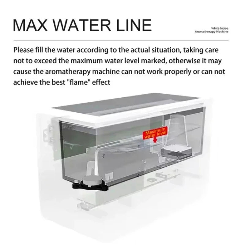 Bluetooth Speaker With 8 Kind Of White Noise Sleep Music 200Ml Aromatherapy Air Humidifier Simulation Flame Night Light - V.I.P Digital Presence