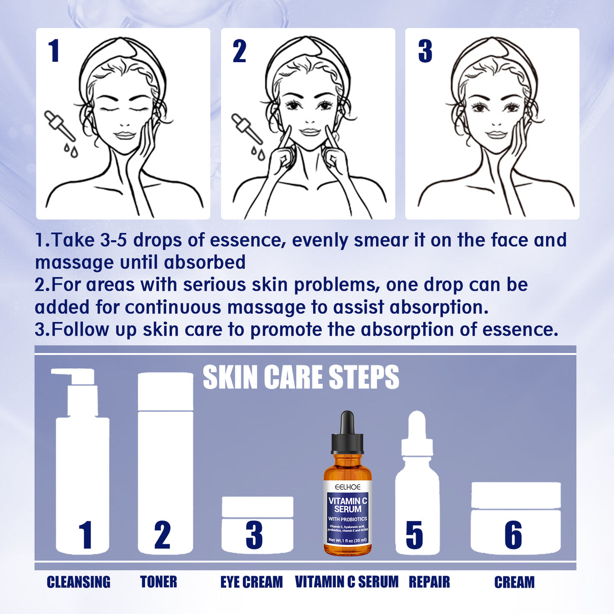 Anti-aging Vitamin C Facial Essence, Reduces Spots Acne Fine Lines, Moisturizes Facial Essence - V.I.P Digital Presence