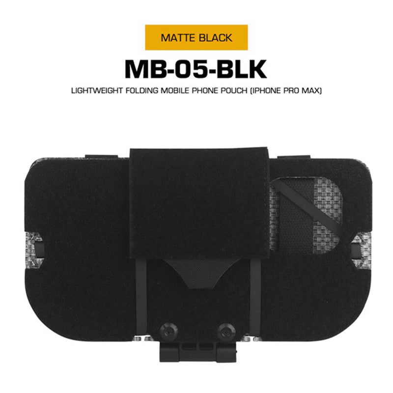 Tactical Phone Pouch, Molle, for Airsoft, Camping, Hunting. Foldable, for Phone & Map. - V.I.P Digital Presence