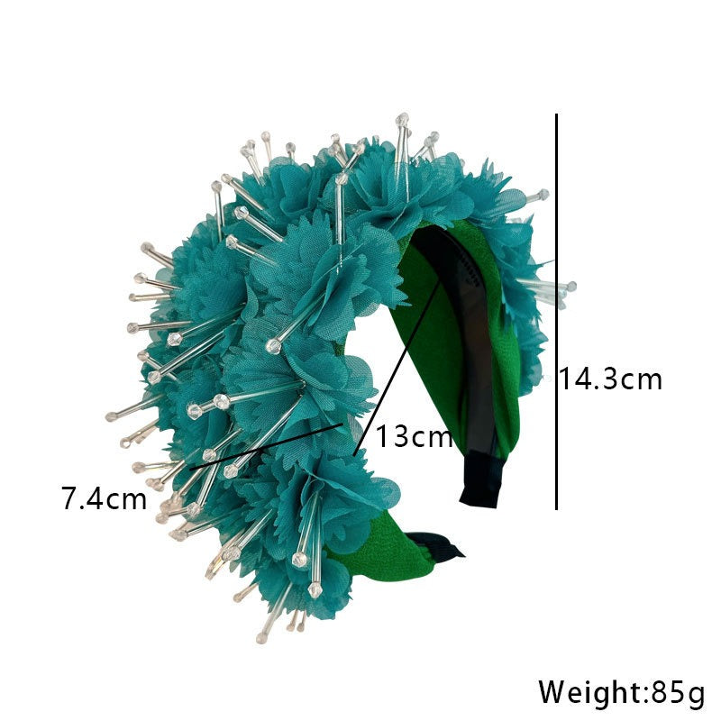 Fashionable design wide edge fabric crystal headband - V.I.P Digital Presence