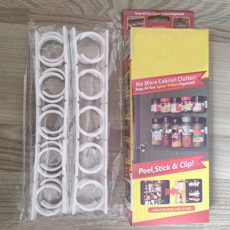 Clip N Store Simple Bottle Mouth Clip Seasoning Can Seasoning Bottle Storage Shelf Kitchen Storage Shelf - V.I.P Digital Presence