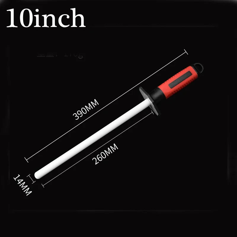Knife Sharpening Rod Ceramic 10/12Inch Knife Sharpener Sharpening Steel Quickly Sharpening System Professional Kitchen Tool - V.I.P Digital Presence