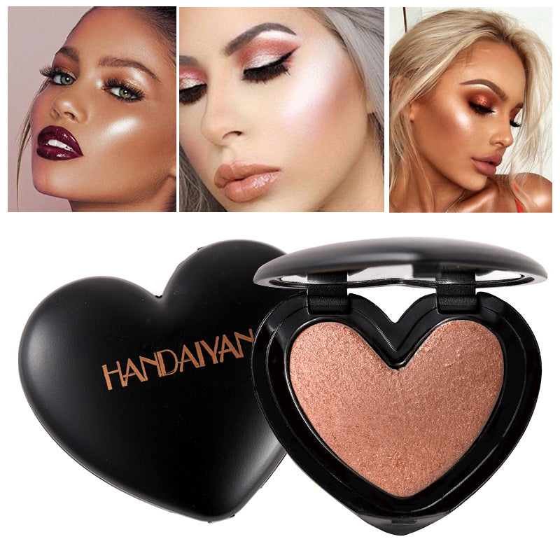 HANDAIYAN Three-Dimensional Repair And Makeup Love Highlighting Powder And Eye Shadow Dual Use - V.I.P Digital Presence