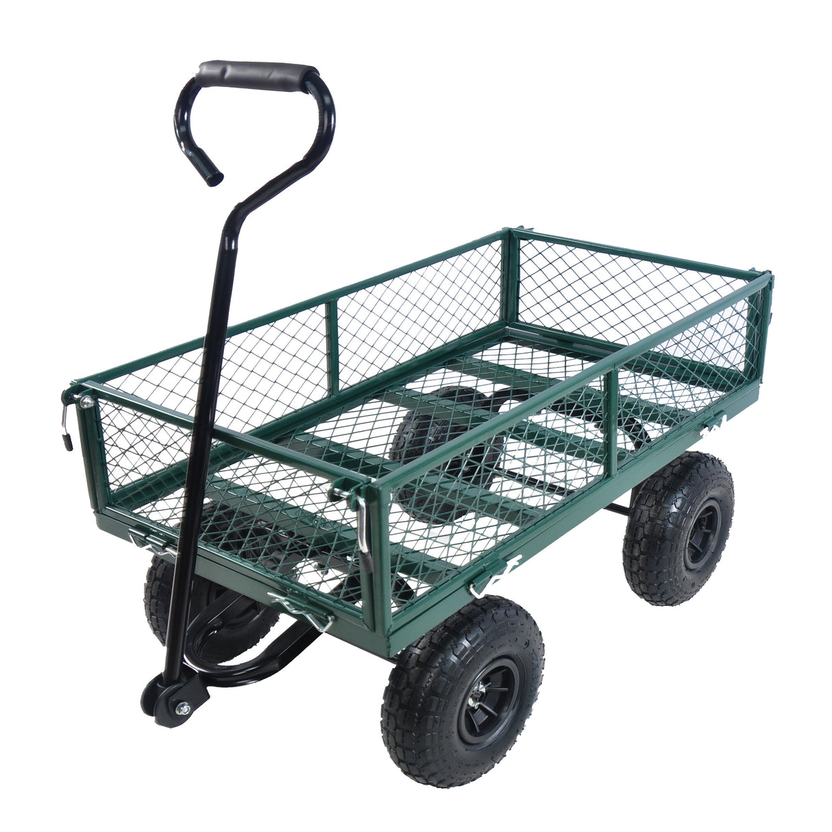 Wagon Cart Garden cart trucks make it easier to transport firewood (green) - V.I.P Digital Presence