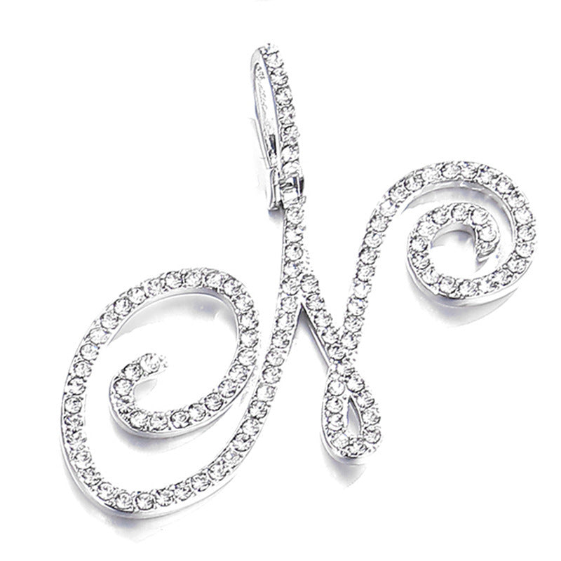 Hip hop accessories grass letter pendant melon seed buckle Cuban chain accessory - V.I.P Digital Presence