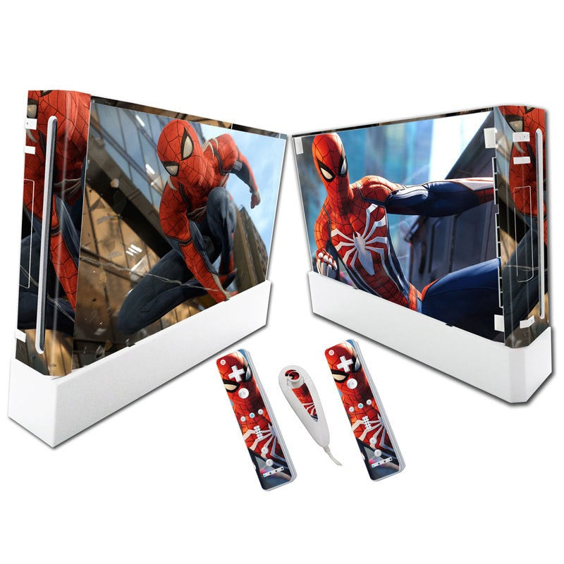 Suitable for WII stickers wii console cartoon protective film Spider-Man Fortress Night multiple styles without leaving glue - V.I.P Digital Presence