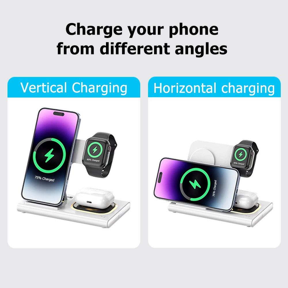 3 in 1 wireless charger supports fast charging and multifunctional wireless charging - V.I.P Digital Presence
