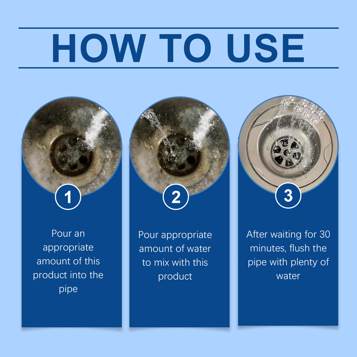 JAKEHOE drain Unclog cleaner, kitchen toilet sink drain clog unclog cleaner - V.I.P Digital Presence