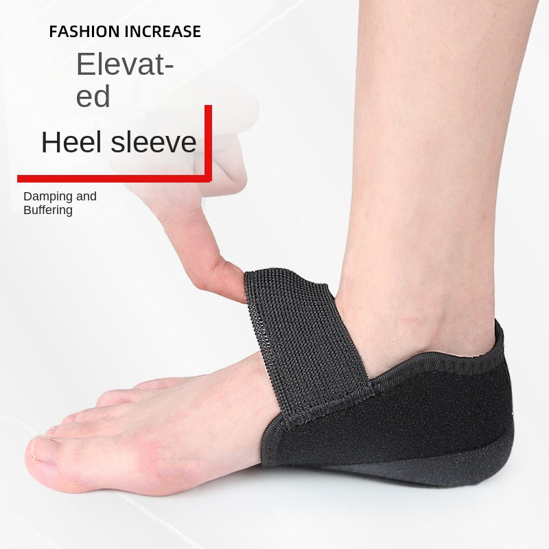 Height-Boosting Heel Protector with Shock Absorption and Pressure Relief, Magic Tape Foot Heel Cover, Silicone Anti-Slip Half-Size Pad - V.I.P Digital Presence