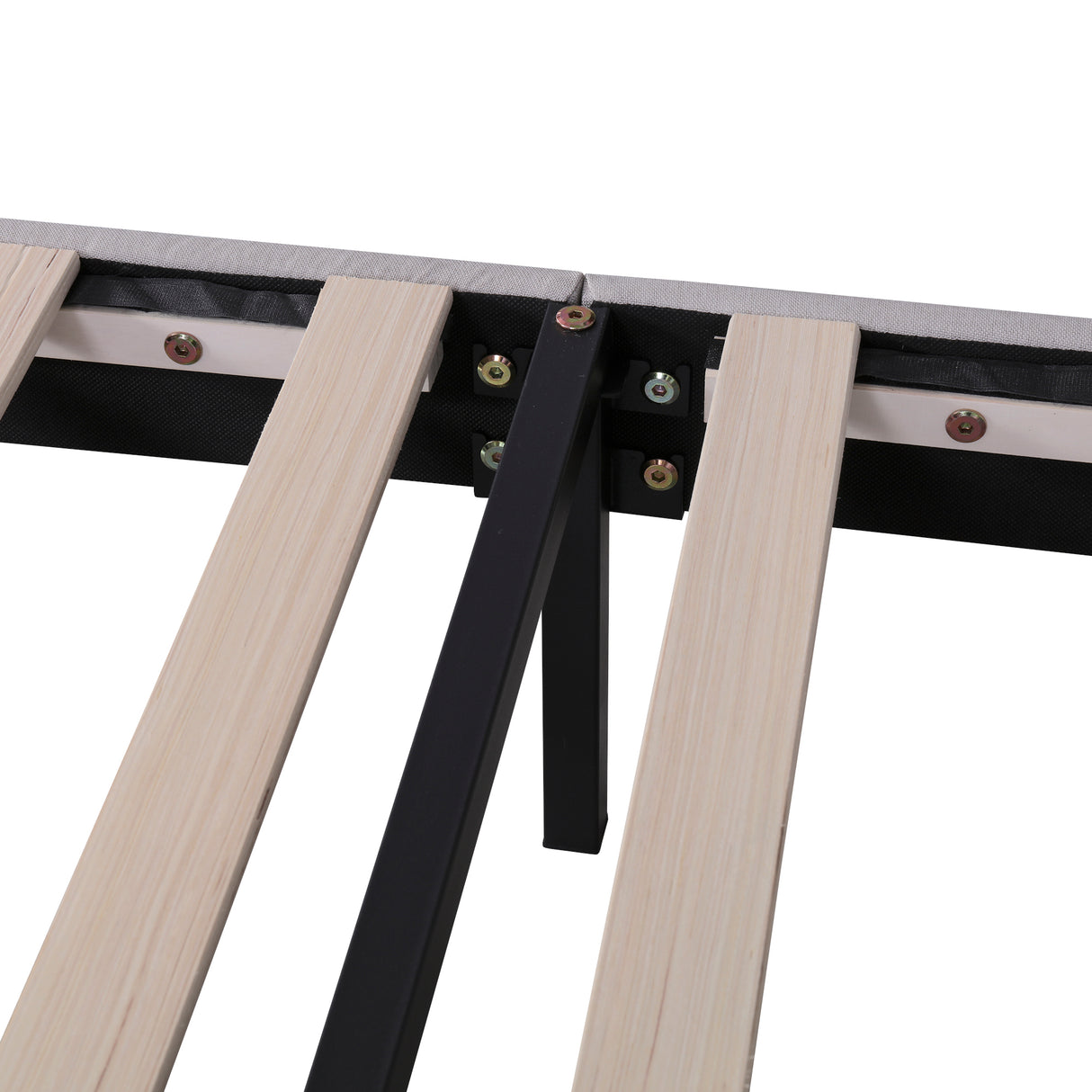 Queen Size Upholstered Platform Bed with Storage Headboard LED USB Charging and 2 Drawers Beige