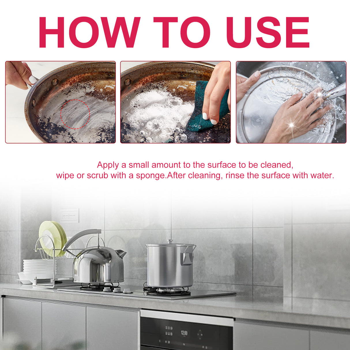 Multifunctional Cleaning Cream, Kitchen Stove Hood Pot Bottom Wash Basin Dirt Oil Cleaning Cream - V.I.P Digital Presence