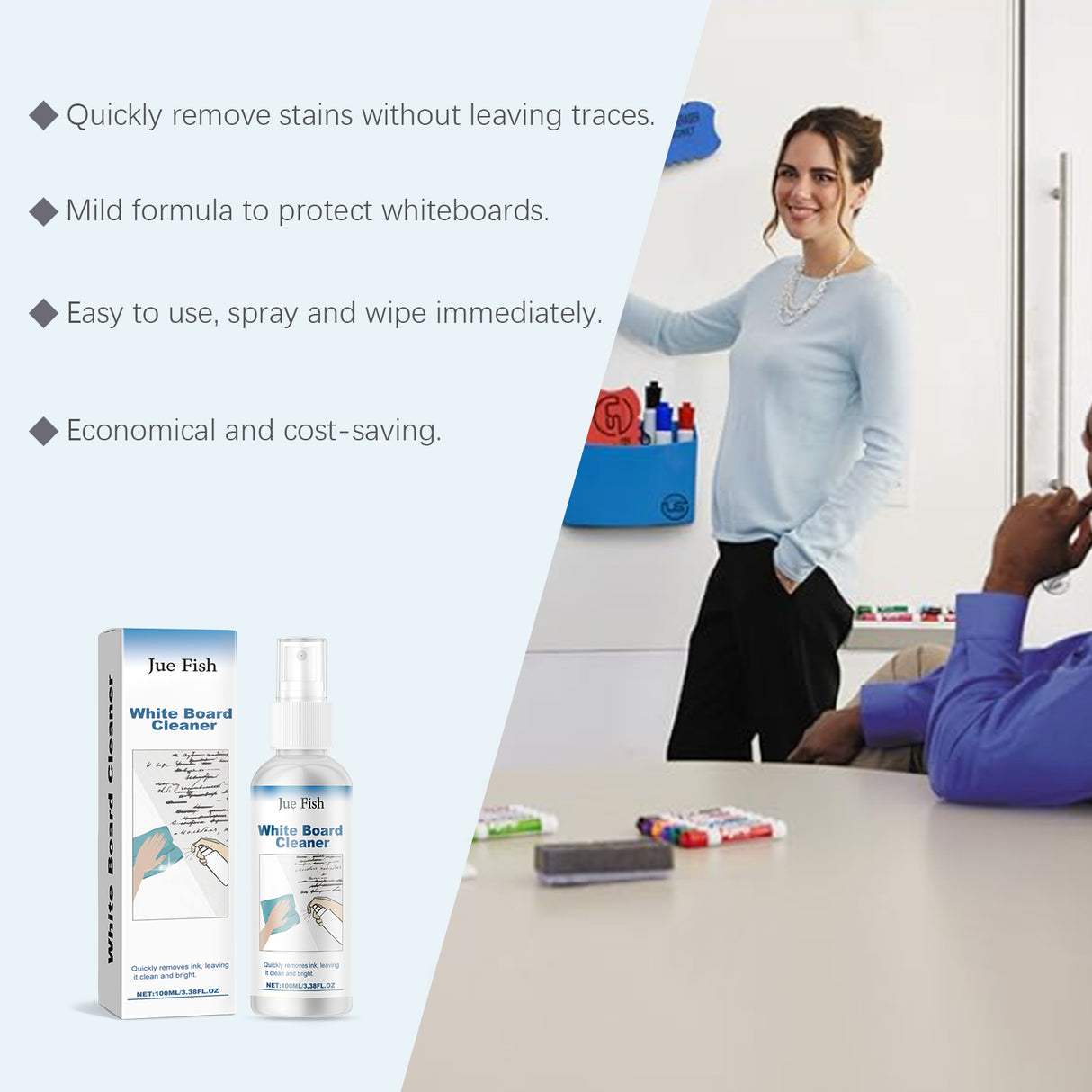 Whiteboard Cleaner Office Classroom Oil-Based Marker Whiteboard Handwriting Removal Cleaner - V.I.P Digital Presence