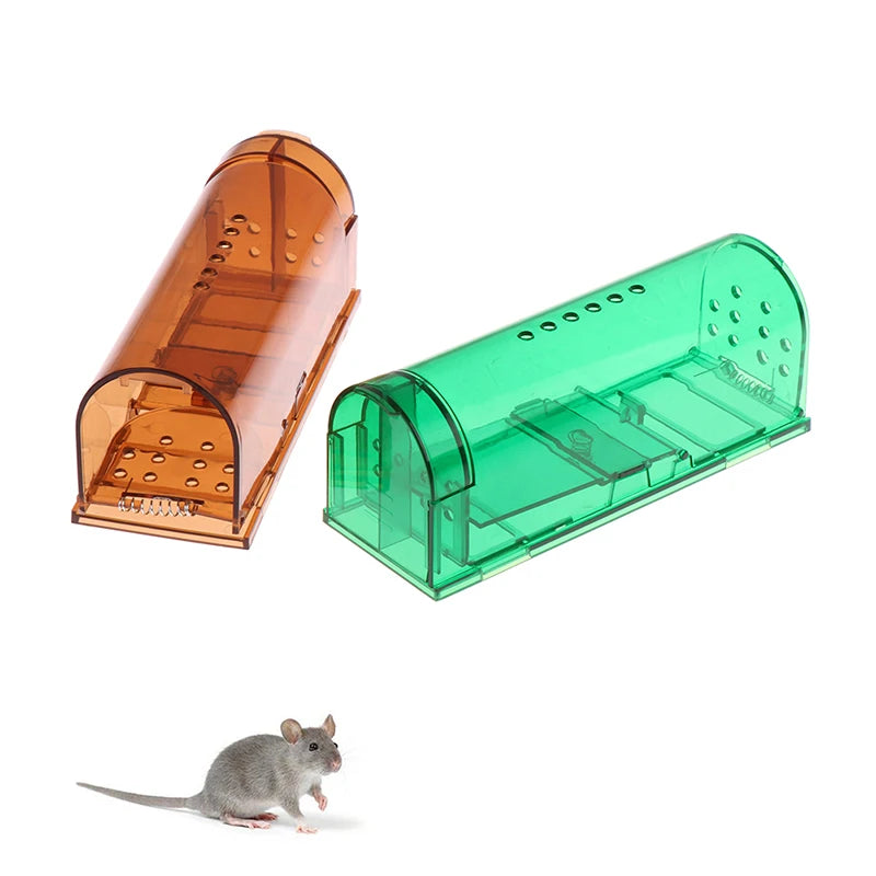 Smart Self-locking Mousetrap Safe Firm Transparent Household Mouse Catcher Control Cage Reusable Mice Rodent Catcher Rat Traps - V.I.P Digital Presence