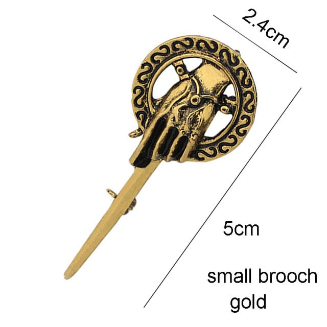Game of Thrones Song of Ice and Fire Brooch Hand of the King Lapel Inspired Authentic Prop Pin Badge Brooches Movie Jewelry - V.I.P Digital Presence
